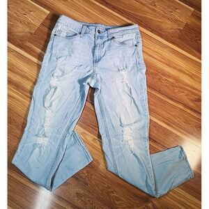 Empyre Light Wash Distressed Easton Boyfriend Fit Jeans 31x30 Women's‎ Size 7